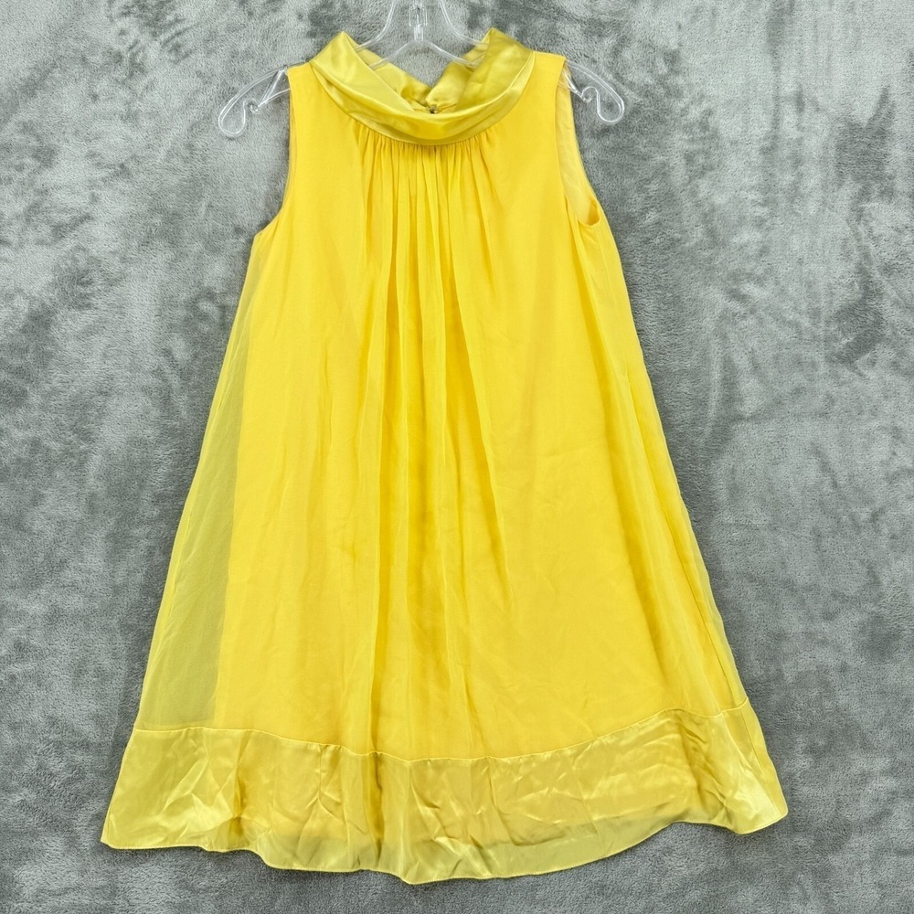 Vintage‎ Maggy London Dress Womens 2 Petite Silk Wedding Party Swing Chiffon New